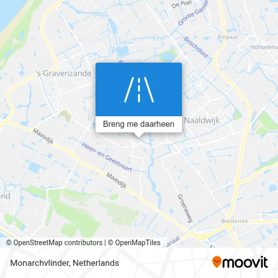 Monarchvlinder kaart