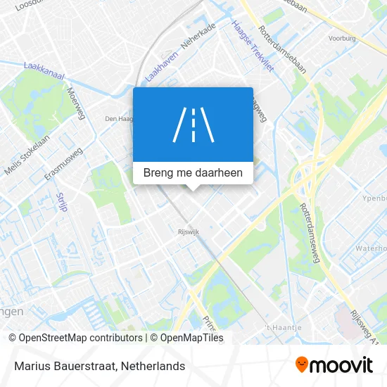 Marius Bauerstraat kaart