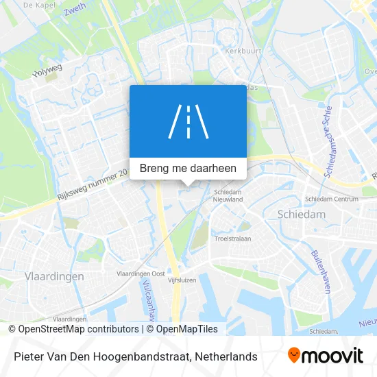 Pieter Van Den Hoogenbandstraat kaart