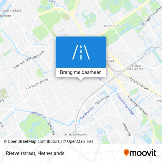 Rietveltstraat kaart