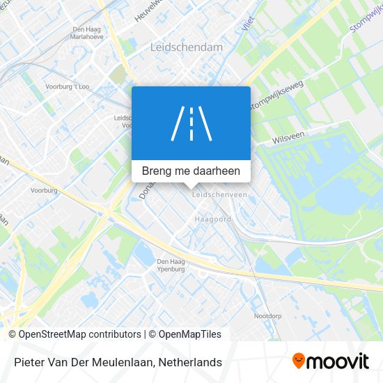 Pieter Van Der Meulenlaan kaart