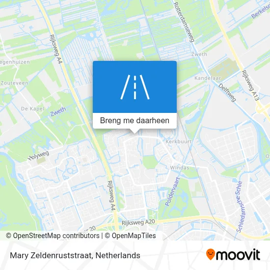 Mary Zeldenruststraat kaart