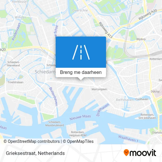 Grieksestraat kaart