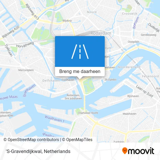 'S-Gravendijkwal kaart