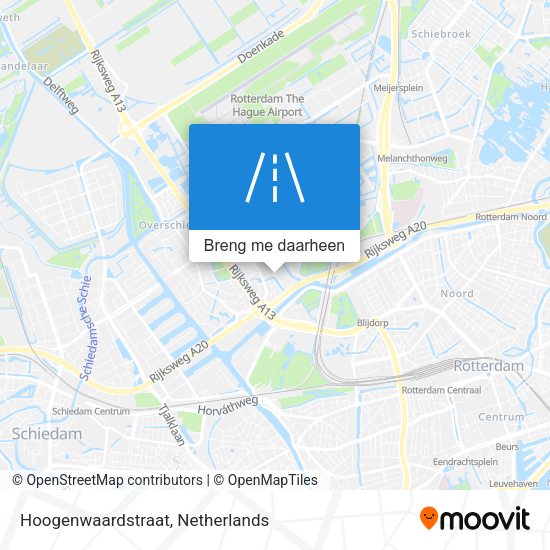 Hoogenwaardstraat kaart
