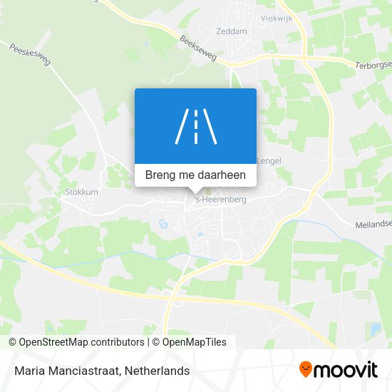 Maria Manciastraat kaart