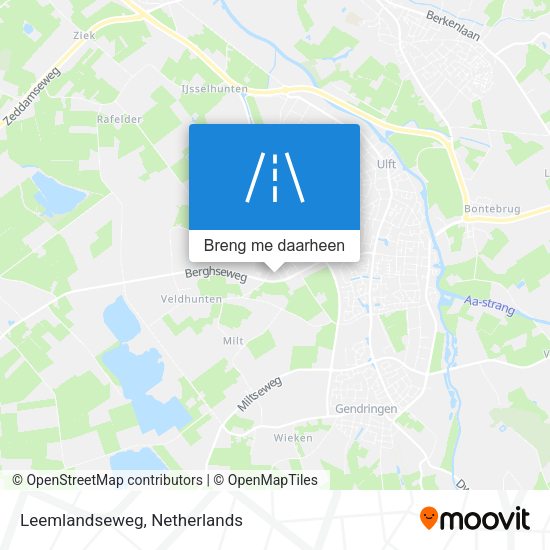 Leemlandseweg kaart