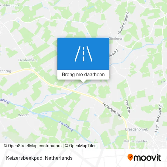 Keizersbeekpad kaart