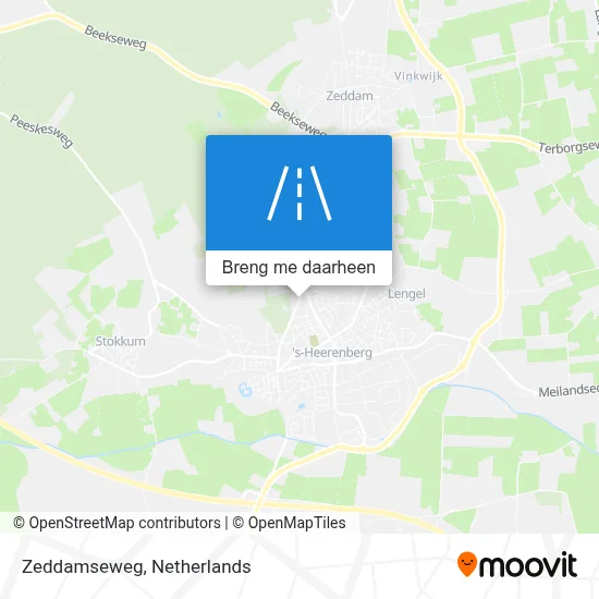 Zeddamseweg kaart