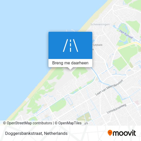 Doggersbankstraat kaart