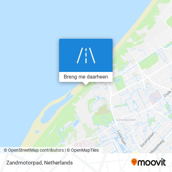 Zandmotorpad kaart