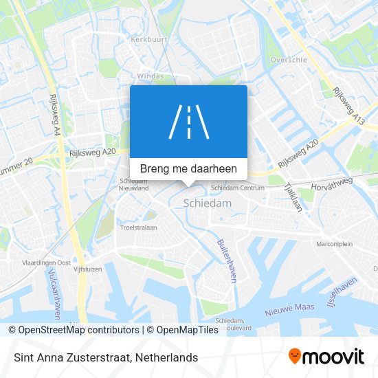 Sint Anna Zusterstraat kaart