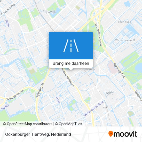 Ockenburger Tientweg kaart