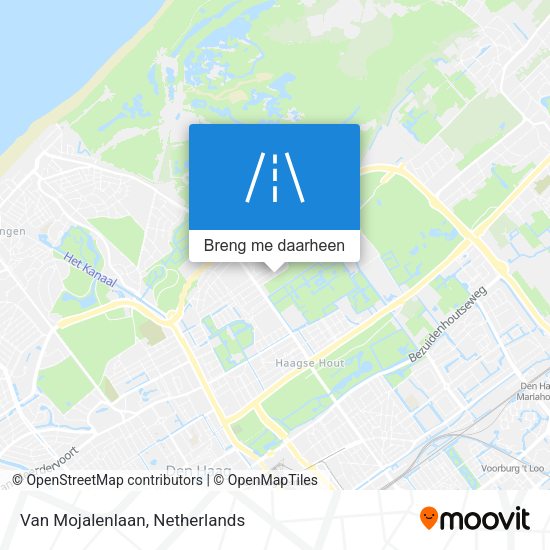 Van Mojalenlaan kaart