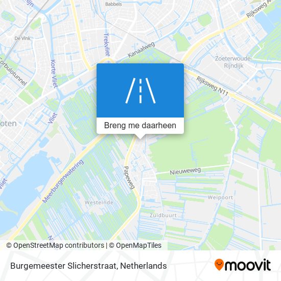 Burgemeester Slicherstraat kaart
