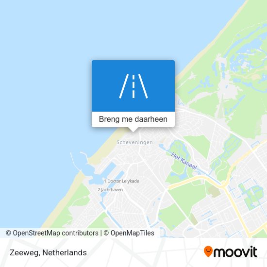 Zeeweg kaart