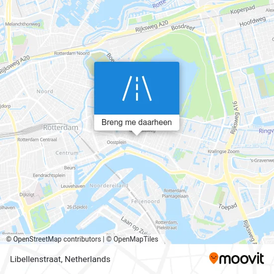 Libellenstraat kaart