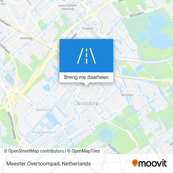 Meester Overtoompad kaart