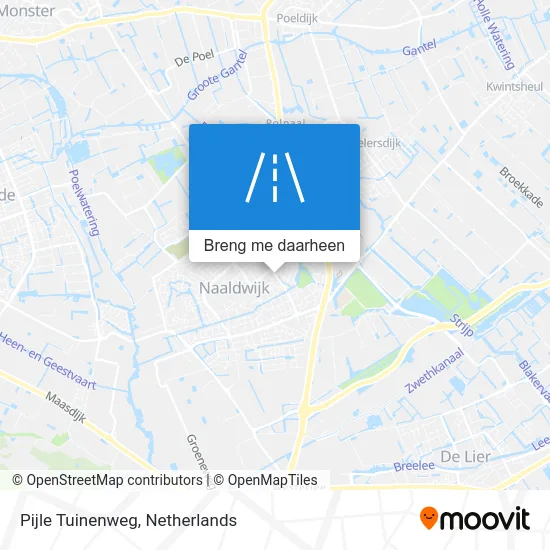 Pijle Tuinenweg kaart