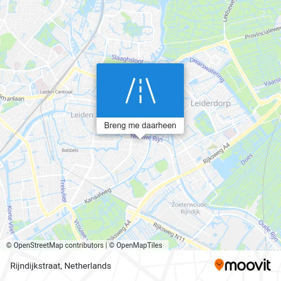 Rijndijkstraat kaart