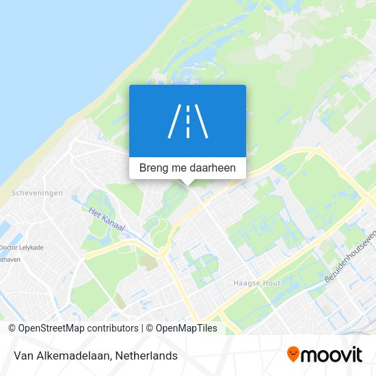 Van Alkemadelaan kaart
