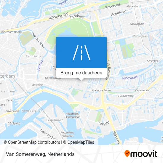 Van Somerenweg kaart