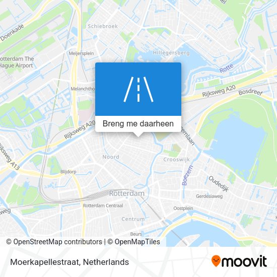 Moerkapellestraat kaart