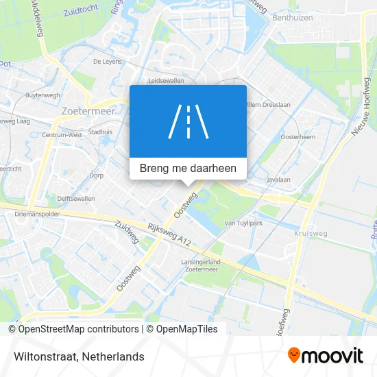 Wiltonstraat kaart