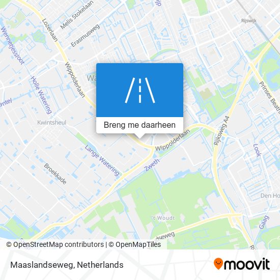 Maaslandseweg kaart