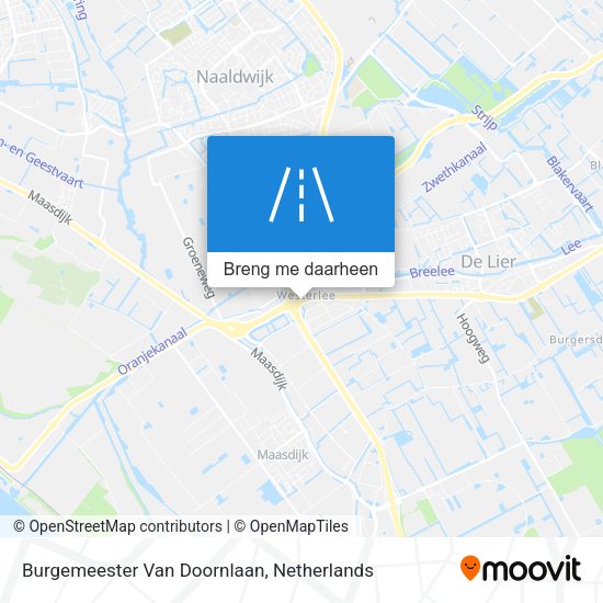 Burgemeester Van Doornlaan kaart