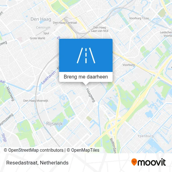 Resedastraat kaart