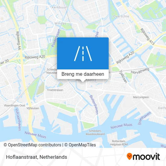 Hoflaanstraat kaart