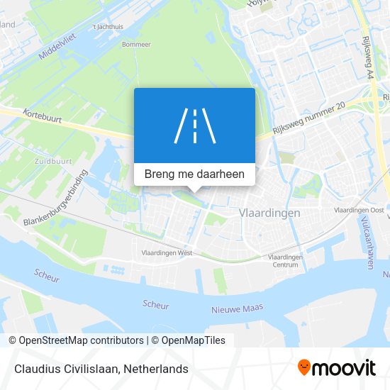 Claudius Civilislaan kaart