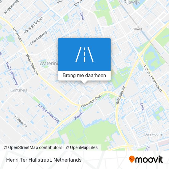 Henri Ter Hallstraat kaart