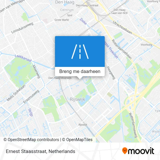 Ernest Staasstraat kaart
