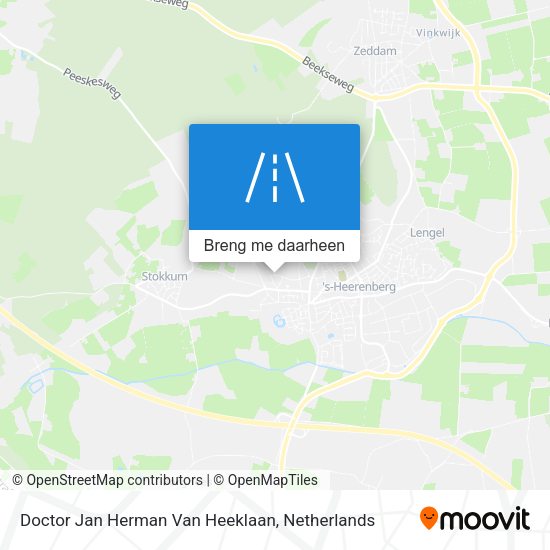 Doctor Jan Herman Van Heeklaan kaart