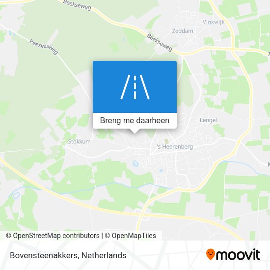 Bovensteenakkers kaart
