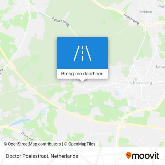 Doctor Poelsstraat kaart