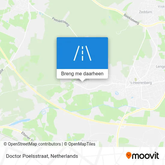 Doctor Poelsstraat kaart