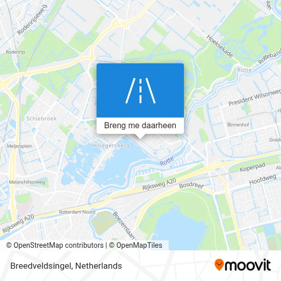 Breedveldsingel kaart