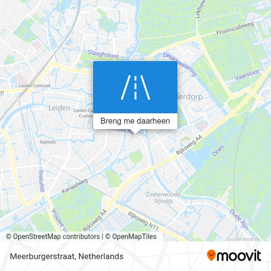 Meerburgerstraat kaart