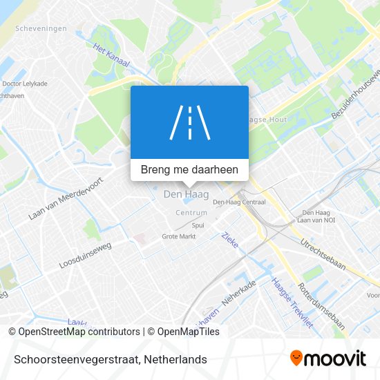 Schoorsteenvegerstraat kaart