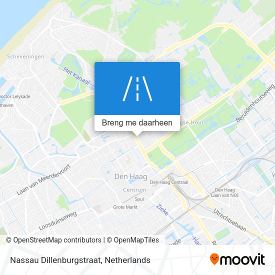 Nassau Dillenburgstraat kaart
