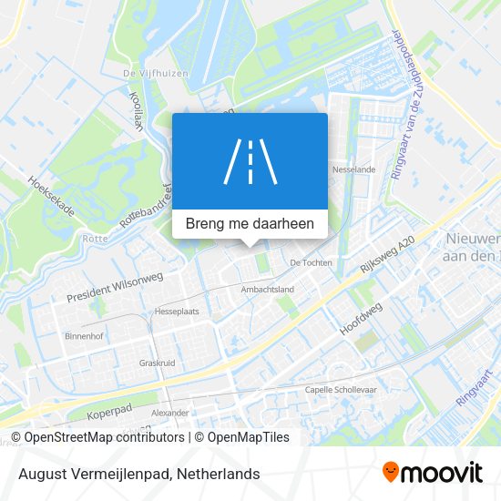 August Vermeijlenpad kaart