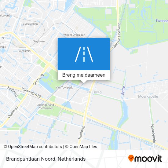 Brandpuntlaan Noord kaart