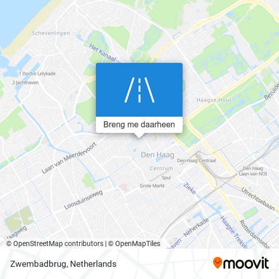 Zwembadbrug kaart