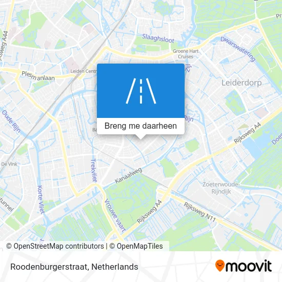 Roodenburgerstraat kaart