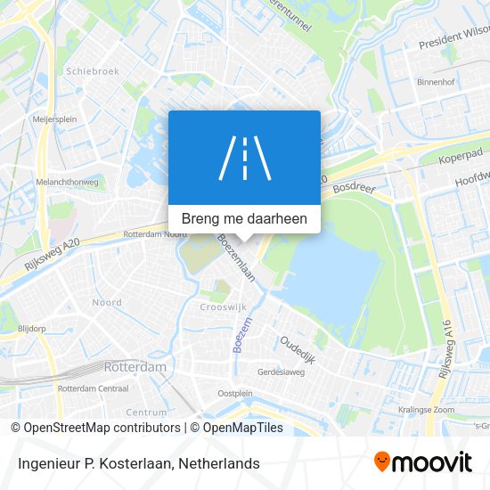 Ingenieur P. Kosterlaan kaart