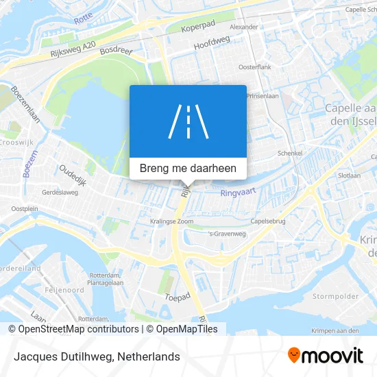 Jacques Dutilhweg kaart