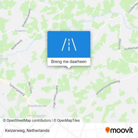 Keizerweg kaart